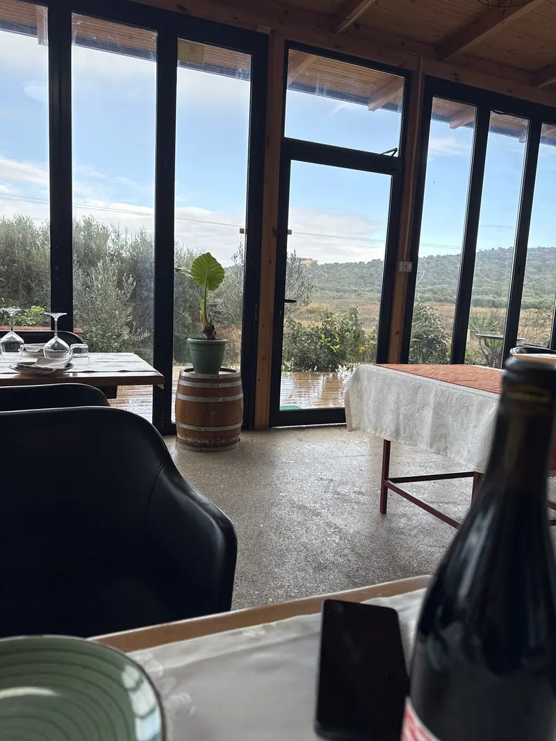 View from the dining room over the hills